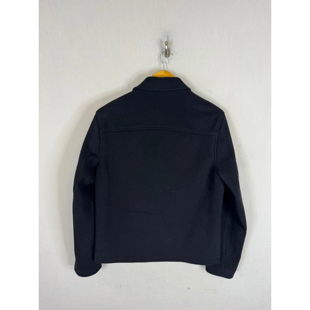 Banana Republic Mens Black Wool Cashmere Blend Full Zip Jacket 593783-00 Small